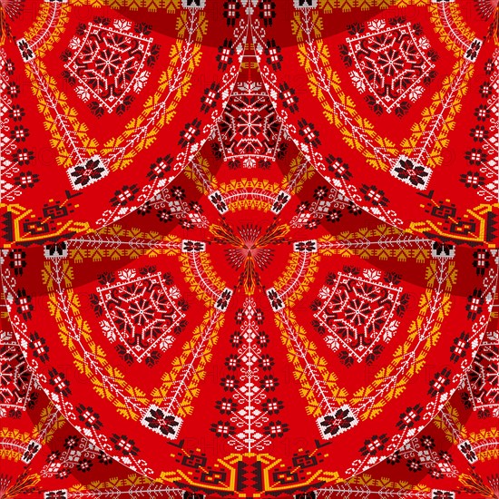 Romanian embroidery seamless pattern vector design