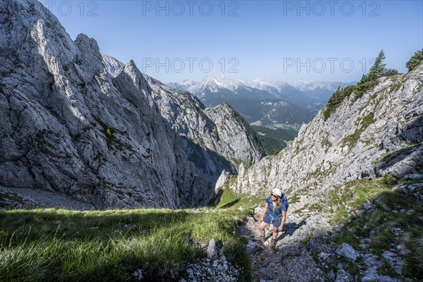 Mountaineer on the Mannlsteig