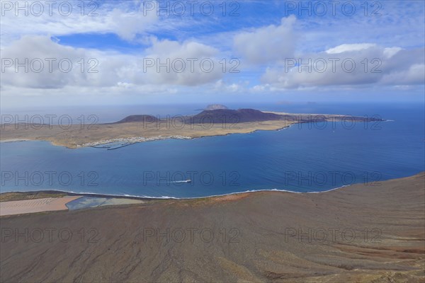 View of La Graciosa Island from Mirador del Rio