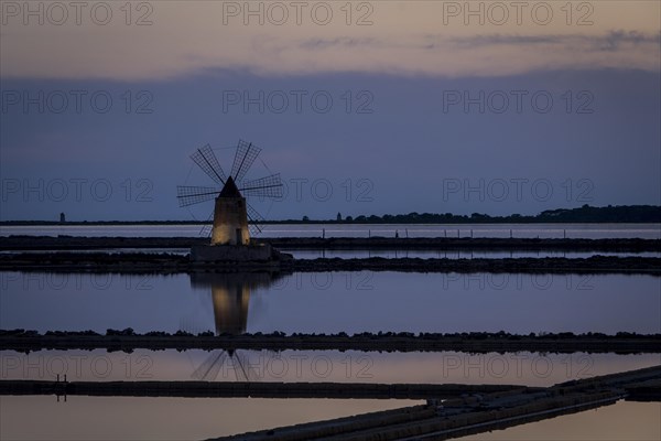 Windmill at sunset