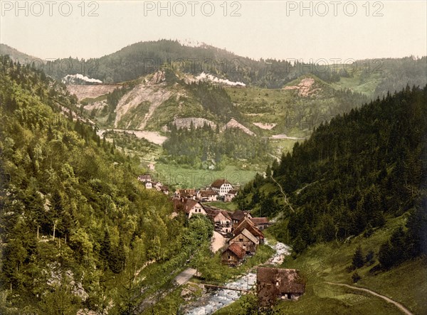 View into the valley of Triberg