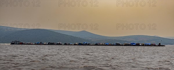 Giant riverboat on the Congo river