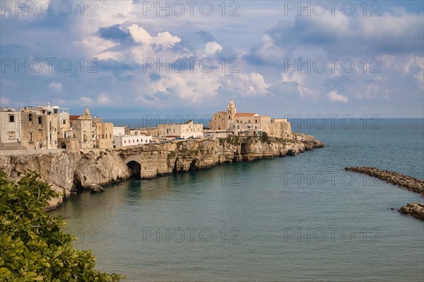 The old town of Vieste with the church of San Francesco