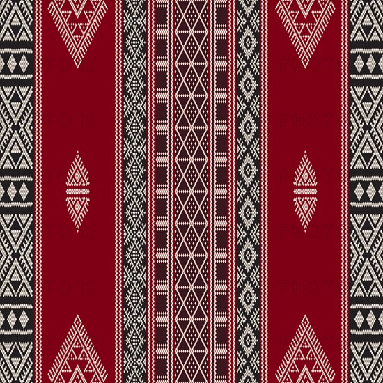 Traditional Tunisian embroidery pattern