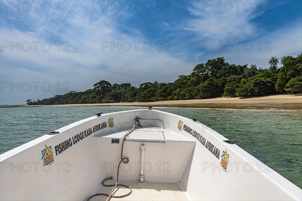 Long sandy beach on Joao Viera island