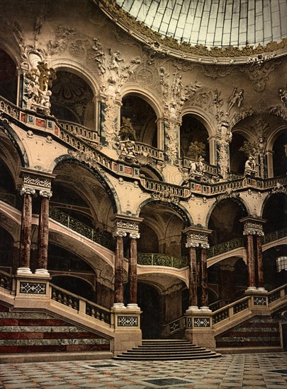 The interior of the Palace of Justice in Munich