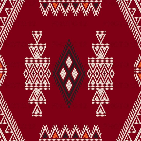 Traditional Tunisian embroidery pattern