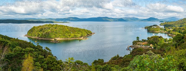 View from Observation Rock to Iona Island and Golden Bay