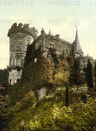 The Lion's Castle on the Wilhelmshoehe in Kassel