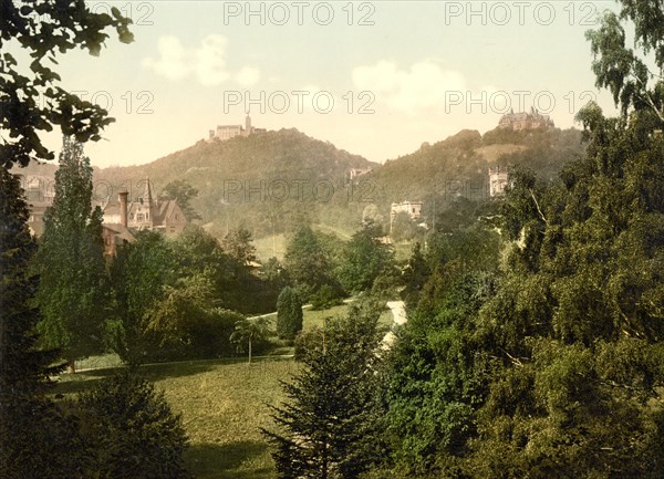 View to the Wartburg near Eisenach in Thuringia