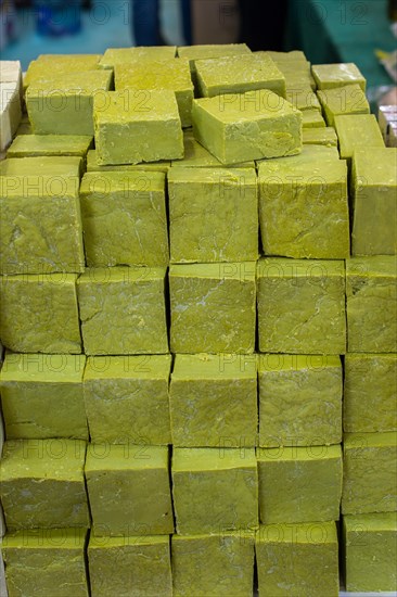 Collection of bars of fragrant hand made organic soap