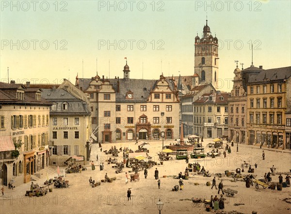 The market place of Darmstadt