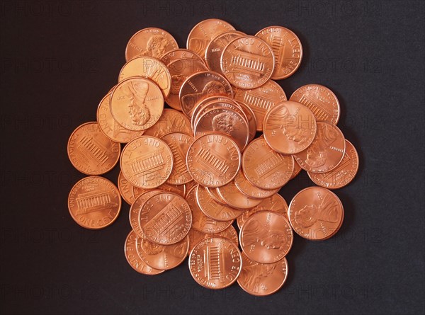 Dollar coins 1 cent wheat penny cent