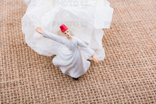 Sufi Dervish figurine model in small size in view