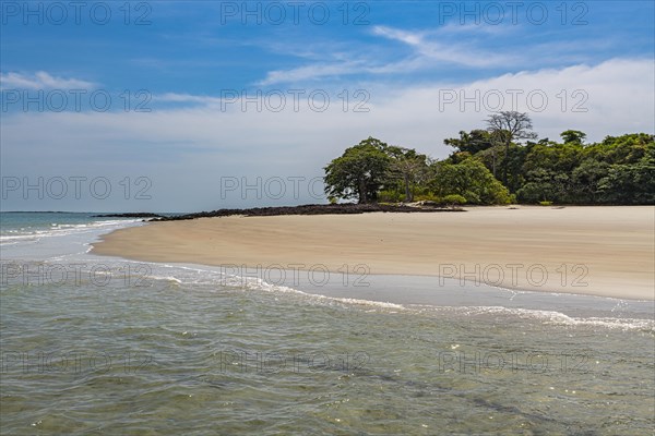 Long sandy beach on Joao Viera island