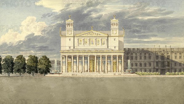 Facade and Surroundings of the Cathedral of Berlin