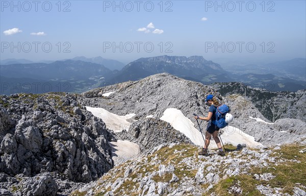 Mountaineer on Hohe Brett