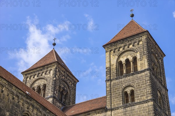 The towers of the collegiate church of St. Servatius