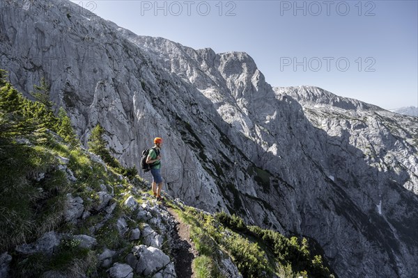 Mountaineer on the Mannlsteig