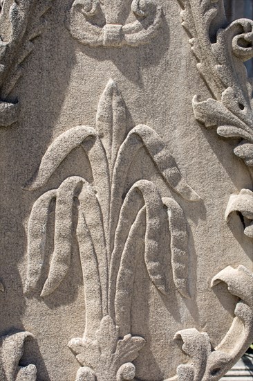 Ottoman marble carving art in detail