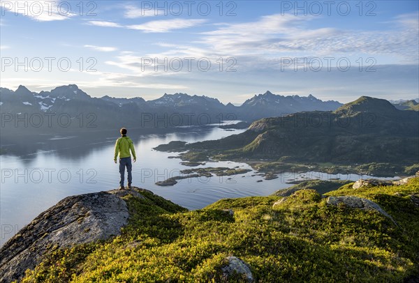 Hiker looking into the distance