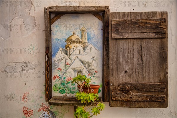 Mural in the old town of Locorotondo