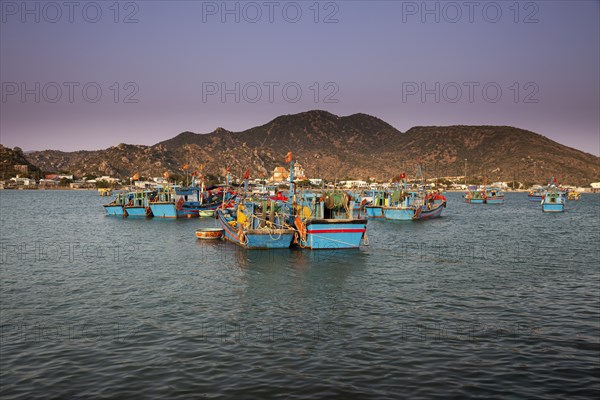 Fishing boats in the harbor of Phan Rang