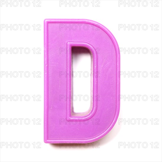 Magnetic uppercase letter D