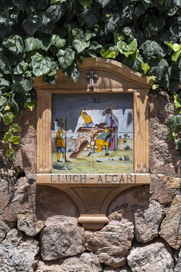 Christian image at the cemetery