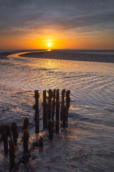 Sunset at the Weser