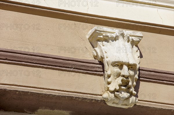 Details of a historic house facade