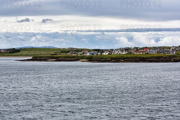 Shoreline with houses