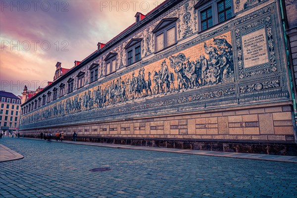 The procession of princes in Dresden