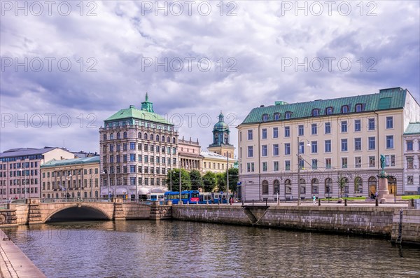 View of Soedra Hamngatan and Lilla Torget in Gothenburg