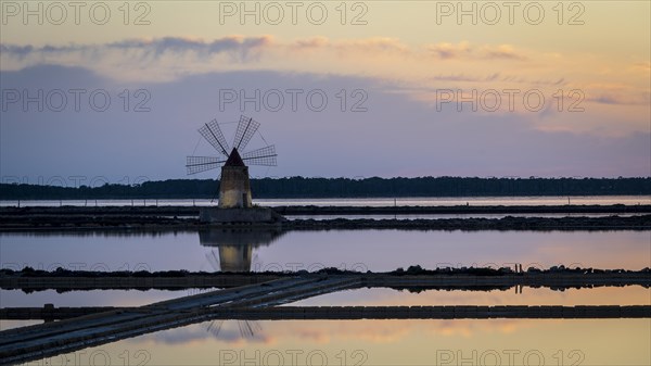 Windmill at sunset