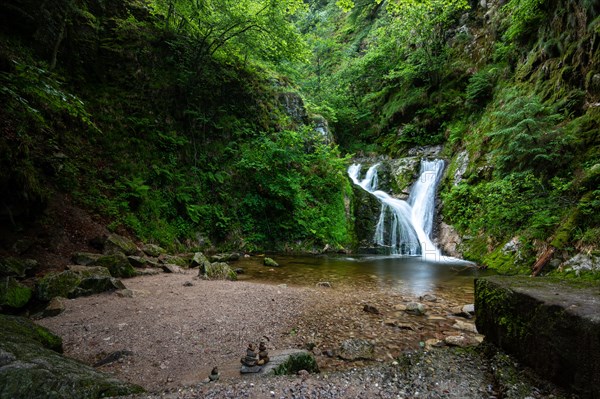 Landscape shot of the Allerheiligen waterfalls