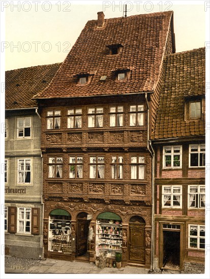 Old town of Wernigerode in the Harz Mountains