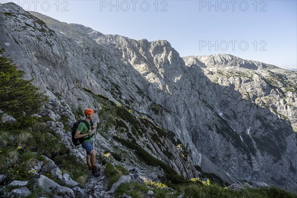 Mountaineer on the Mannlsteig