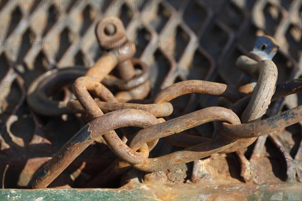 Rusty chain links