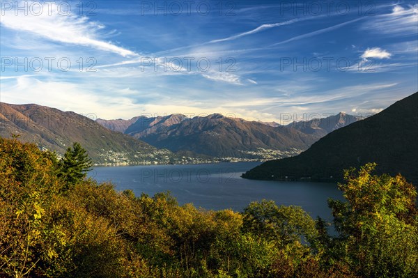 View from Cannobio to Ascona and Locarno