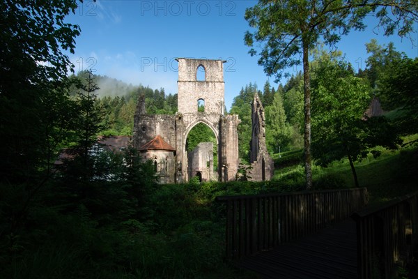 All Saints' Monastery is now a ruin in the middle of the forest. Oppenau in the Black Forest