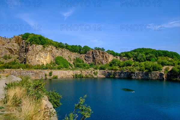 Scenic landscape around the Opal Lake on the headland Hammeren at the northern tip of the island Bornholm