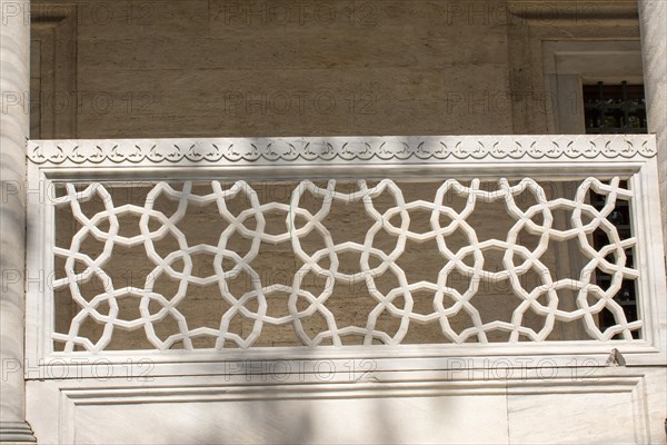 Ottoman marble carving art in detail