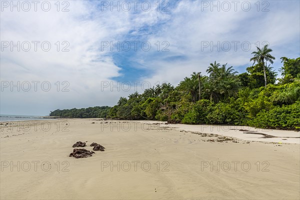 Long sandy beach on Joao Viera island