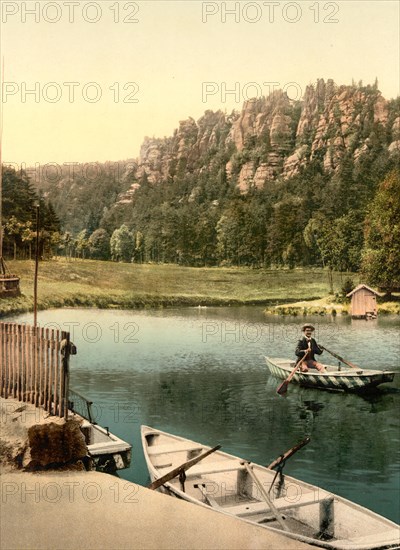 The Nun Rock near Zittau in Saxony