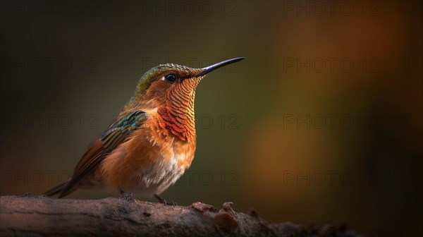 The beautiful endangered rufous hummingbird