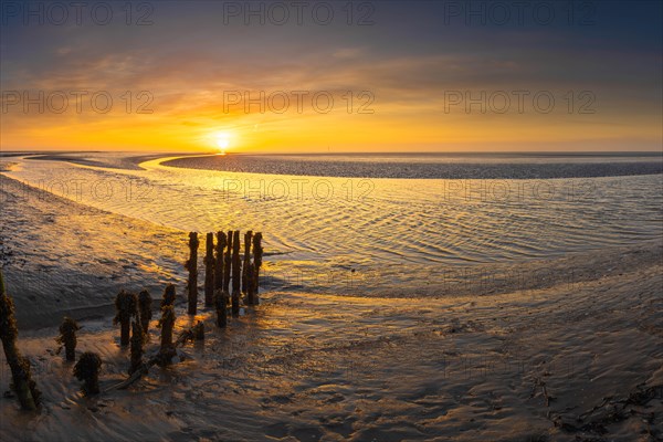 Sunset at the Weser