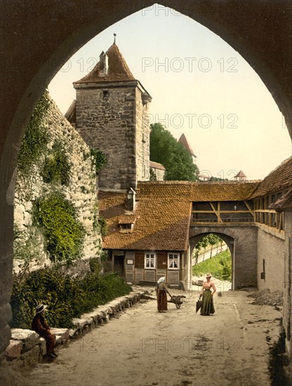 The Kobolzell Gate in Rothenburg ob der Tuaber in Bavaria