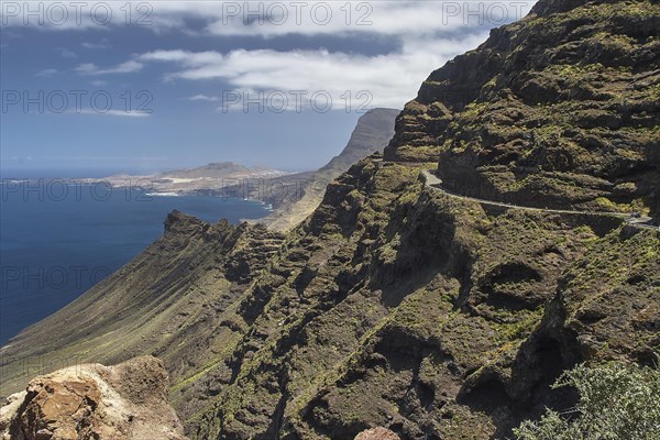 Winding coastal road