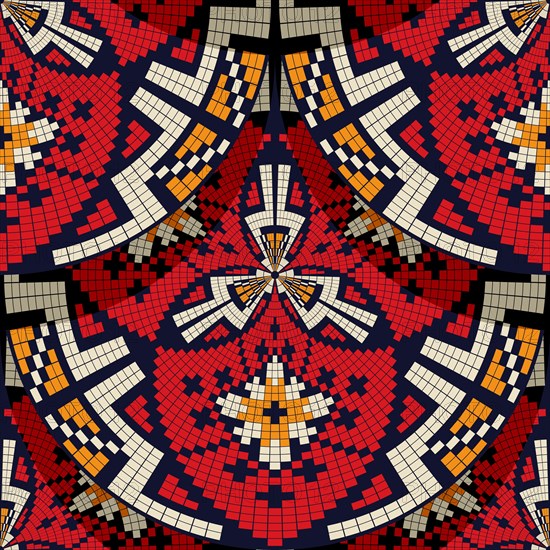 Romanian embroidery seamless pattern vector design